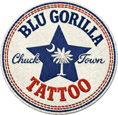 Blu Gorilla Tattoo Logo